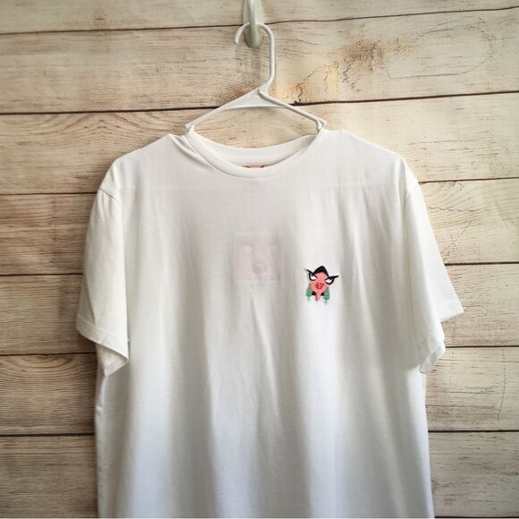 NEW WITH TAGS BADGLEY MISCHKA ORIGINAL ARTWORK‎ TSHIRT IN WHITE - Picture 2 of 10